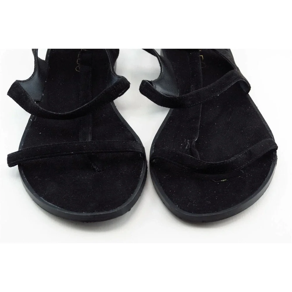 Aldo Strappy Black Synthetic Women Sandal Shoes Sz 7.5 M‎